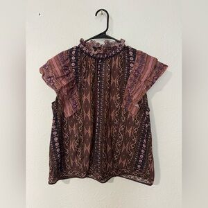 Anthropologie-Top- Anthropologie Othilia Caricia Ruffle Size L